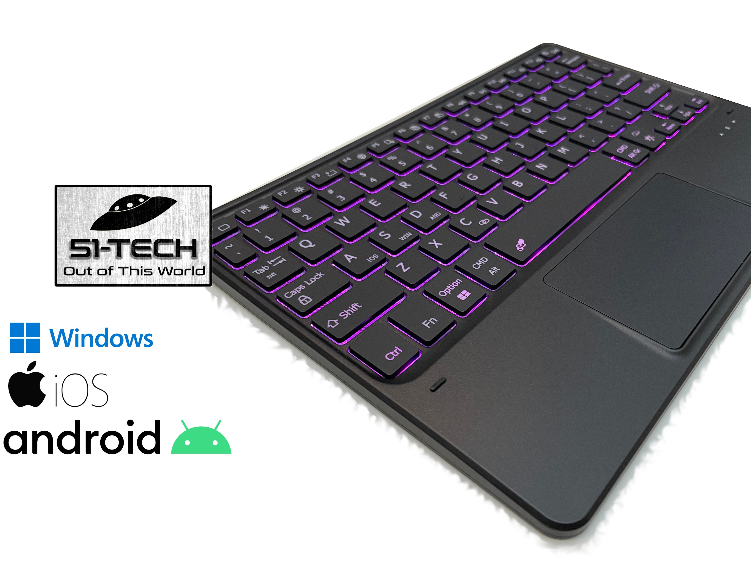 51-Tech Toetsenbord Tablet RGB